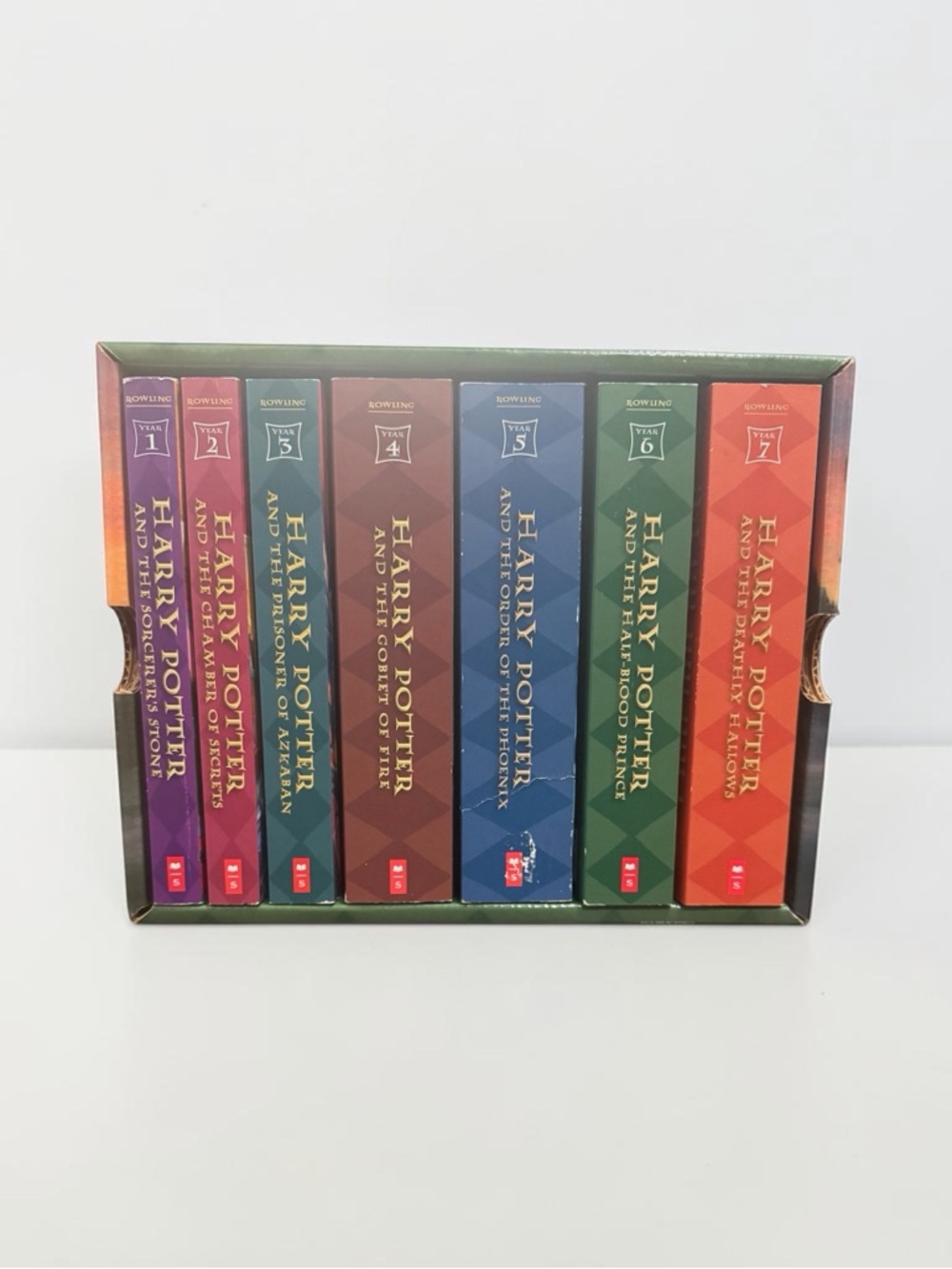 Harry Potter Complete Scholastic Boxed Set Paperback Books - Books 1-7
